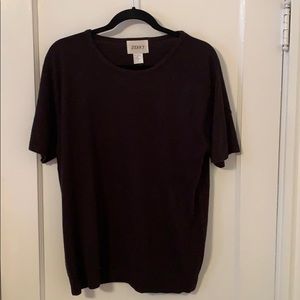 Jenny NEW Black 1X Sweater Short sleeves Top